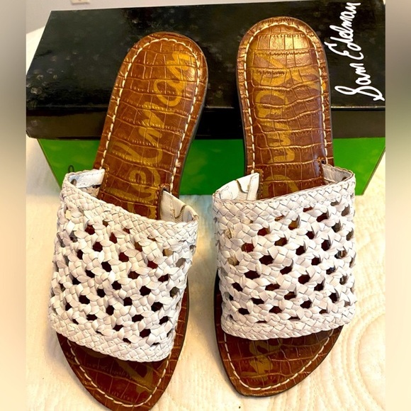 Sam Edelman Woven Slide Sandals, Size 7.5 - Picture 1 of 6